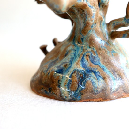 Petrified Tree sculpted candleholder