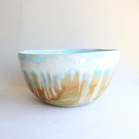 Dripping Sky ceramic bowl