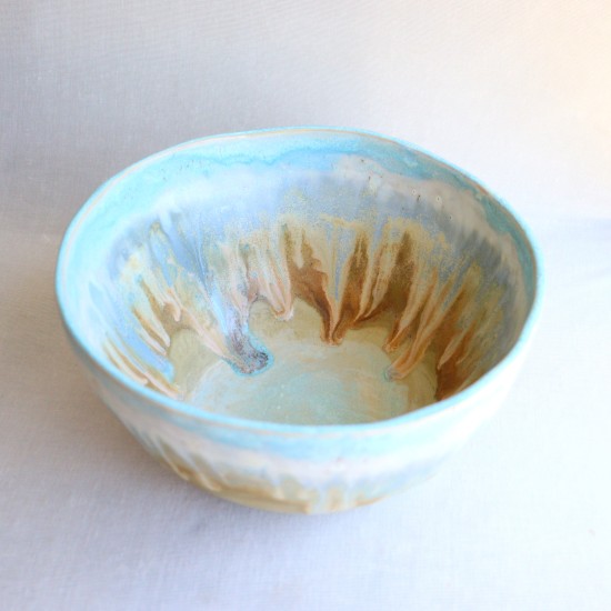 Dripping Sky ceramic bowl
