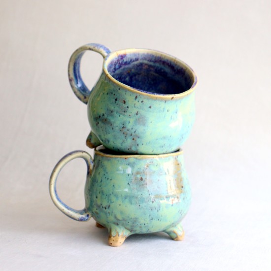 Underwater ceramic mug