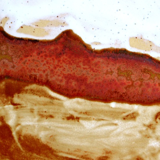 Autumn Drip ceramic plate 