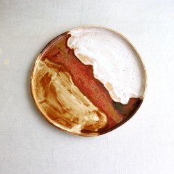 Autumn Drip ceramic plate 