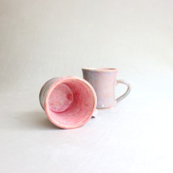 Pink mist ceramic mug