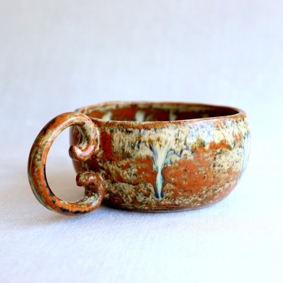 Amber ceramic mug 