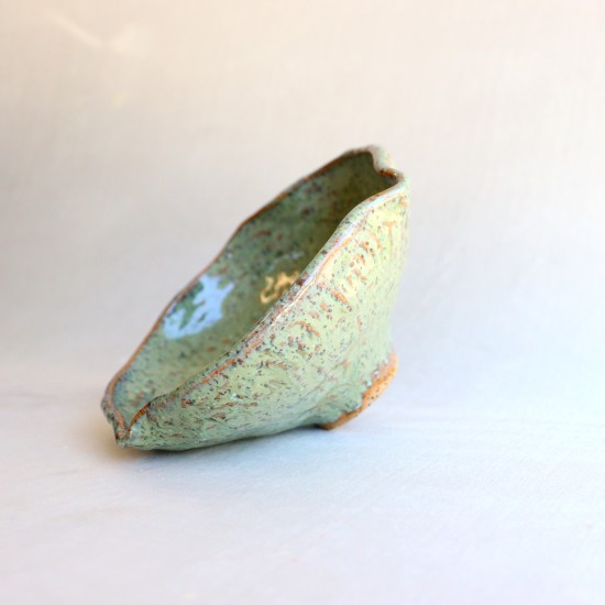 Green Blossom ceramic bowl