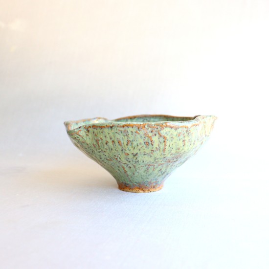 Green Blossom ceramic bowl