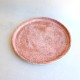 Pink water lily ceramic plate
