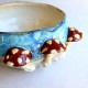 Magic Mushroom crystal ceramic bowl