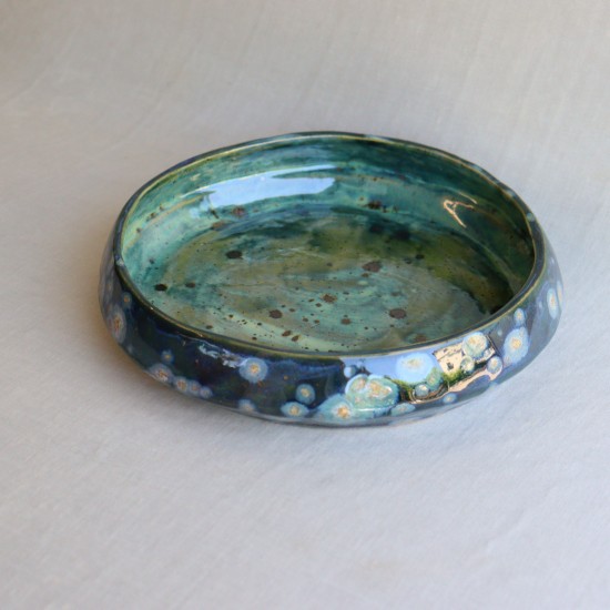 Night Moth ceramic plate