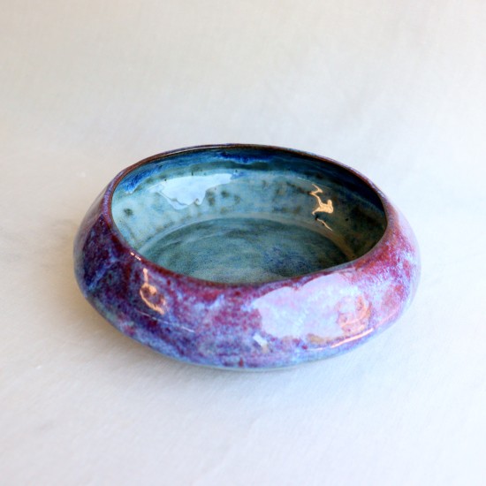 Purple Glow ceramic bowl
