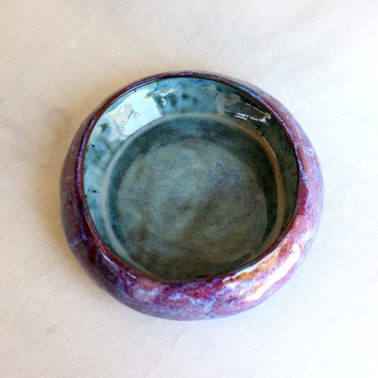 Purple Glow ceramic bowl