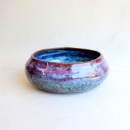 Purple Glow ceramic bowl s