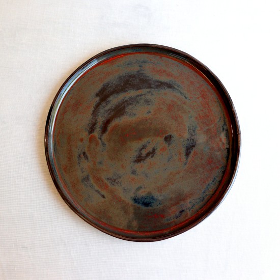 Deep Jasper ceramic plate 