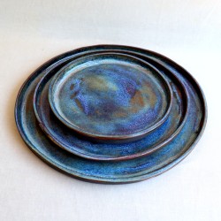 Blue Lake ceramic plate