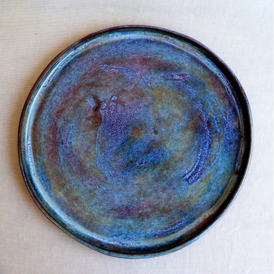 Blue Lake ceramic plate