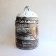 Winter scene ceramic vessel