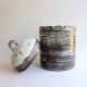 Winter scene ceramic vessel