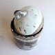 Winter scene ceramic vessel